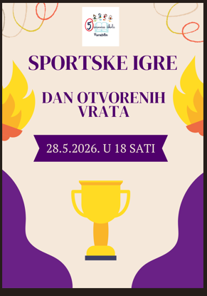 DAN OTVORENIH VRATA – SPORTSKE IGRE U V. OSNOVNOJ ŠKOLI VARAŽDIN