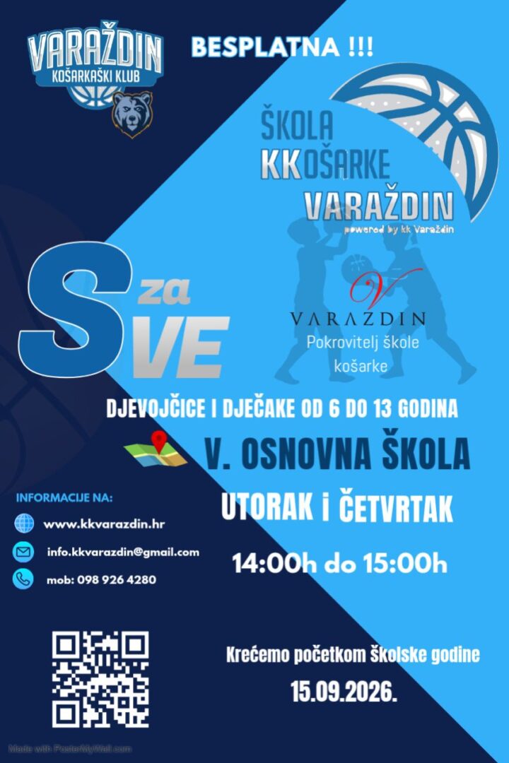 POČINJE ŠKOLA KOŠARKE